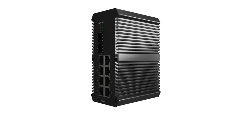 Interruptor administrado industrial L2 2 2x1000M SFP, 8x100/100/1000M RJ45