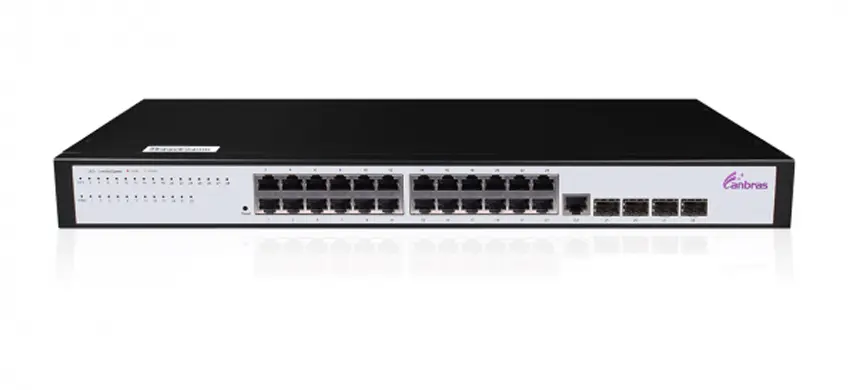 Conmutador Ethernet administrado con 24 puertos GE TX, puertos SFP 4 × 100/1000M