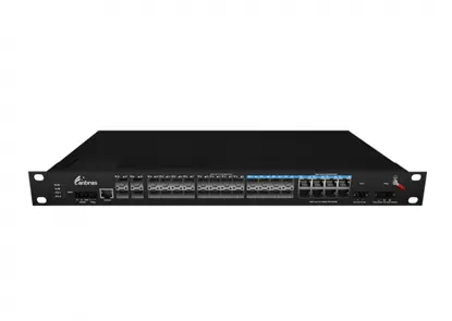 4x10G Base-X, 16x1000 Base-X, 8x1000M Interruptor Industrial Gestionado (PoE Opcional)