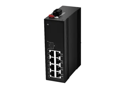 1x1000Base-X, 8x100/1000Base-T interruptor industrial no gestionado (PoE opcional)