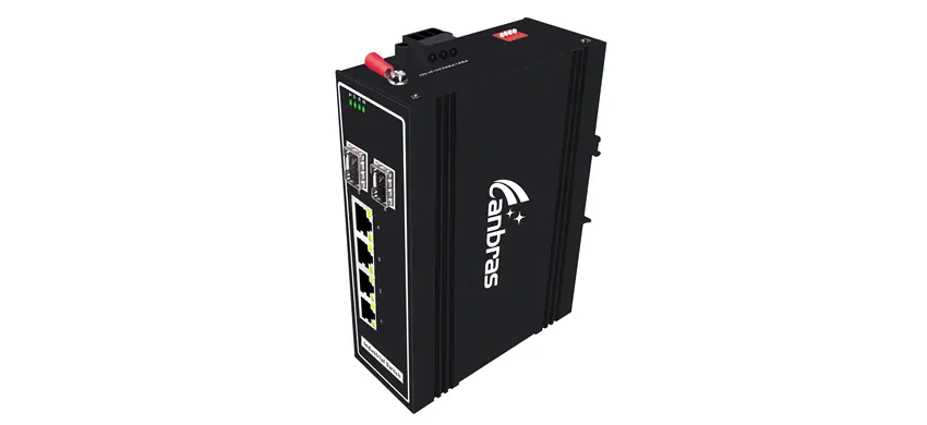 Interruptor industrial no gestionado 2x1000Base-X, 4x100/1000Base-T (opcional PoE)