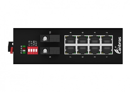Conmutador Ethernet industrial 2x1000Base-X, 8x100/1000Base-T (opcional PoE)