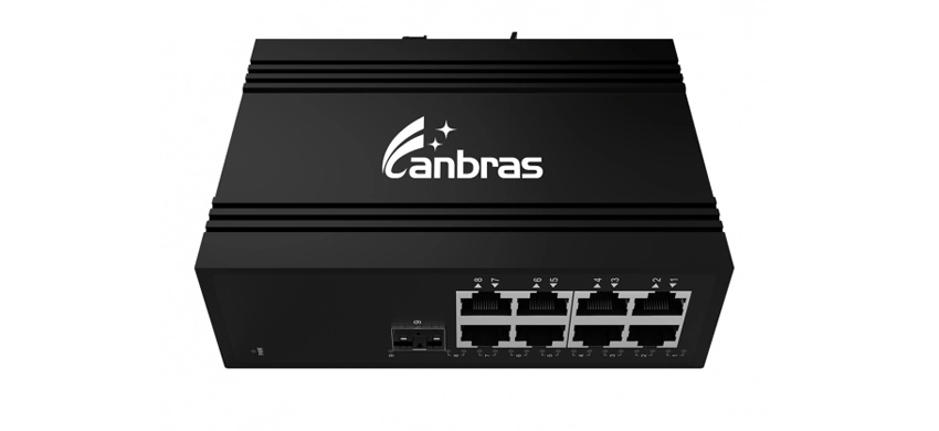 8x100/100/1000 Base-T interruptor industrial no gestionado (opcional PoE)