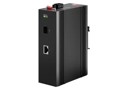 Din-Rail industrial PoE Media Converter 1x1000Base-X, 1x100/100/1000Base-T