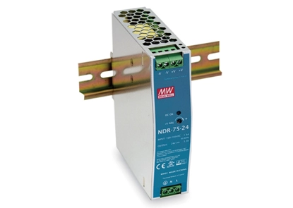 RAIL industrial DIN de salida única 75W