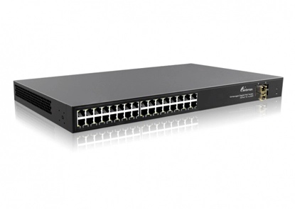Conmutador PoE de 32 puertos Gigabit no gestionado, 32x10/100/1000Mbps RJ45 4 x Gigabit SFP