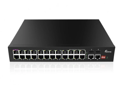 1000M RJ45 with PoE, 2x1000M SFP+2x1000M RJ45 Uplink