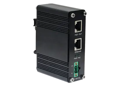 Inyector PoE 60W de puerto único industrial 10/100/1000Mbps/2,5G/5G/10G