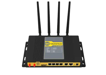 Router industrial 5G 1x1000M ETH WAN, 4x1000M ETH LAN 2 ranura SIM y soporte WIFI 2,4 GHz/5,8 GHz