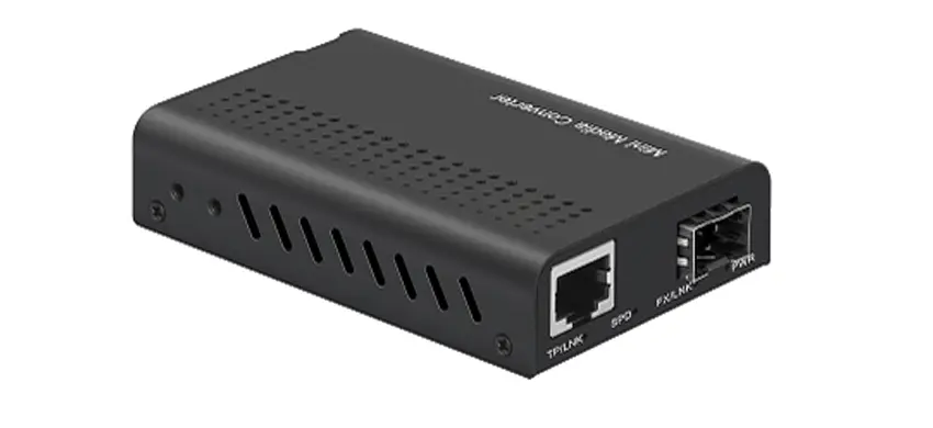 Convertidor de medios Fast Ethernet 10/100Base-TX a 100Base-FX en miniatura
