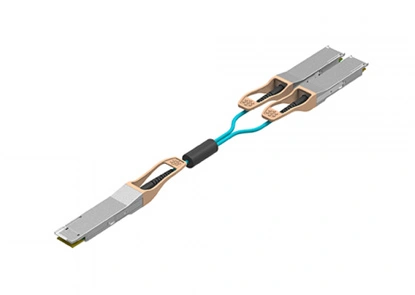 Cable óptico activo 200G QSFP-DD SR8 a 2x100GBASE QSFP28 SR4