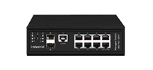 Conmutador PoE administrado por Din-Rail industrial 8x100/100/1000M RJ45, 2x1000M Puerto SFP 1 soporta BT PoE (potencia de puerto único máx. 90W)