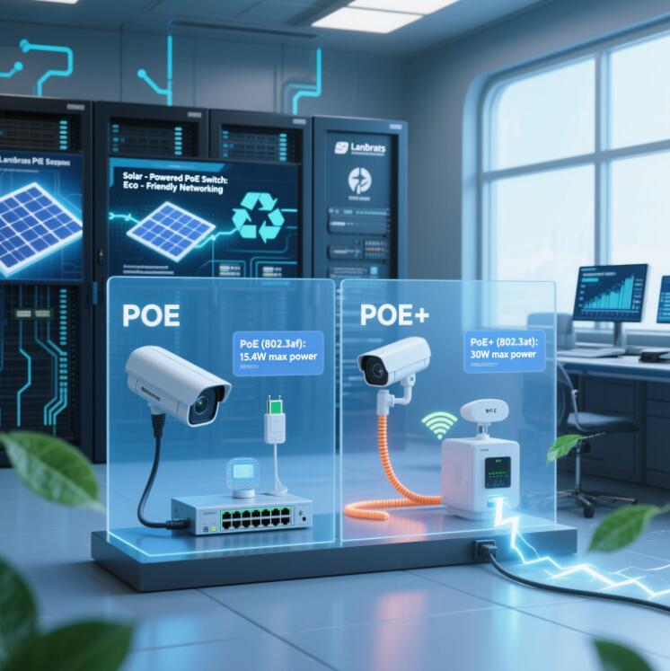 ¿Cuál es la diferencia entre PoE y PoE? Una guía para soluciones de redes eficientes