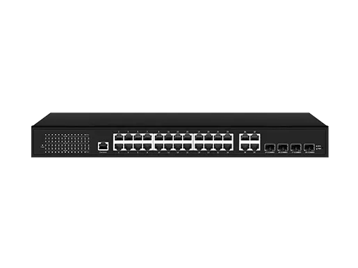 Full Gigabit 4Combo 28GE PoE Switch L2 gestionado