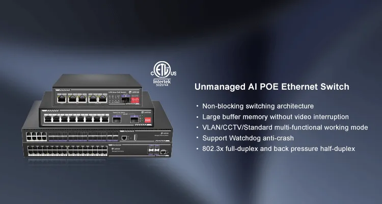 Conmutador Ethernet Al POE no gestionado