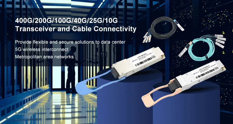 Transceptor y cable de conectividad