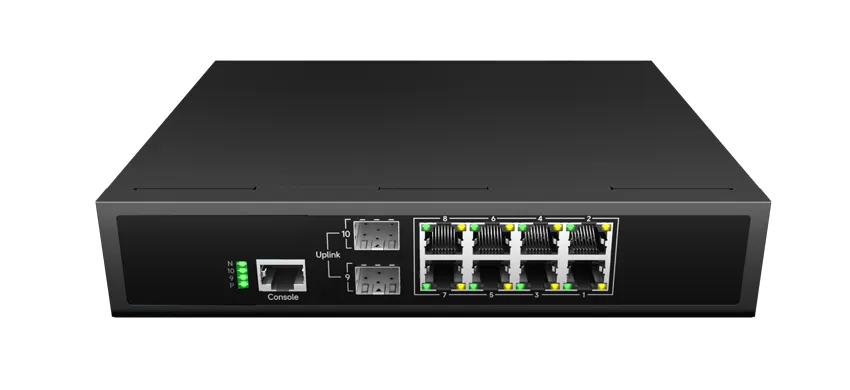 L3 Lite Conmutador Ethernet gestionado 8x100/100/1000Base-T, 2xGigabit SFP