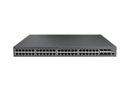 Conmutador gestionado apilable con puertos 48GE TX, 6 puertos SFP de 10GE/GE
