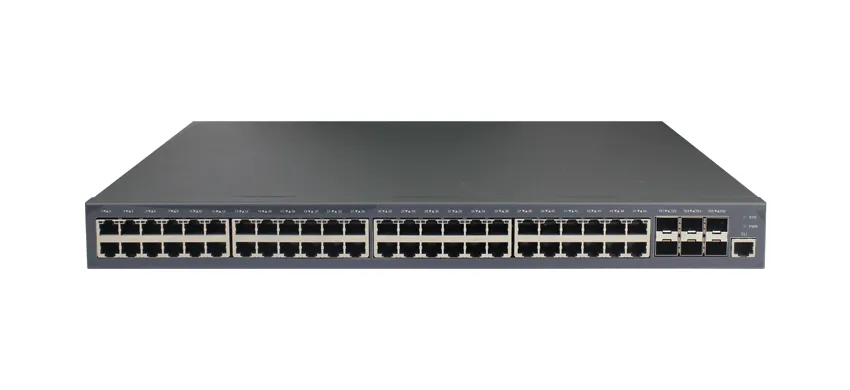Conmutador gestionado apilable con puertos 48GE TX, 6 puertos SFP de 10GE/GE
