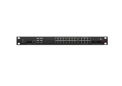Rackmount Industrial L3 Lite Managed PoE Switch 24x100/100/1000M RJ45 PoE , Uplink 4x10G SFP